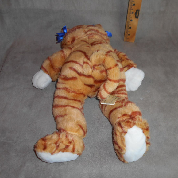 Build-A-Bear Orange Striped Tabby Cat in Angel Outfit w/Sound Box 17" Plush - Picture 8 of 13